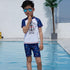 Cartoon-Print Children's Swimsuit Three-Piece Set